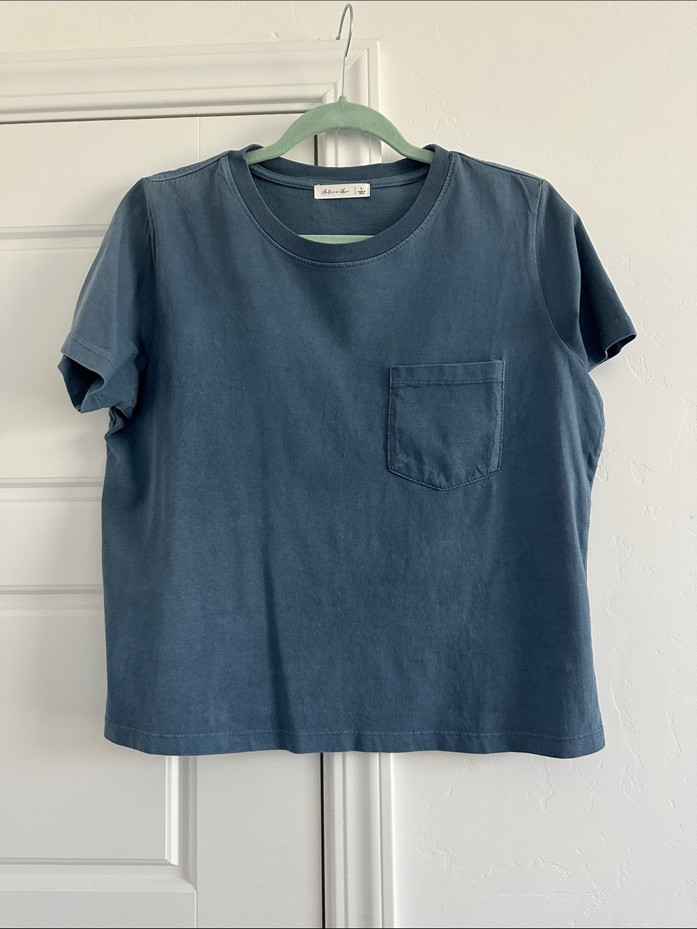 Active USA Crewneck Tee in Slate Blue